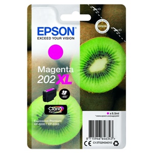 Epson Original 202XL Magenta High Capacity Inkjet Cartridge - (C13T02H34010)