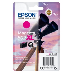 Original Epson 502XL Magenta High Capacity Inkjet Cartridge - (C13T02W34010)