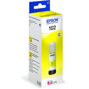 Original Epson 102 Yellow Ecotank Ink Bottle - (C13T03R440)