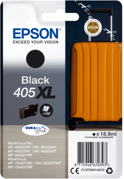 Original Epson 405XL Black High Capacity Ink Cartridge C13T05H14010