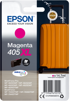 Original Epson 405XL Magenta High Capacity Ink Cartridge C13T05H34010