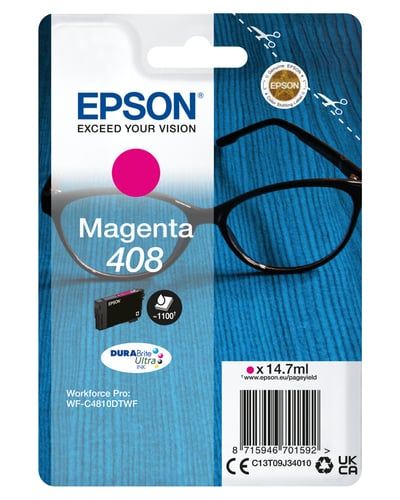Original Epson 408 Magenta Inkjet Cartridge C13T09J34010