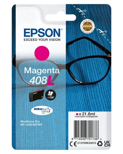 Original Epson 408L Magenta Inkjet Cartridge C13T09K34010