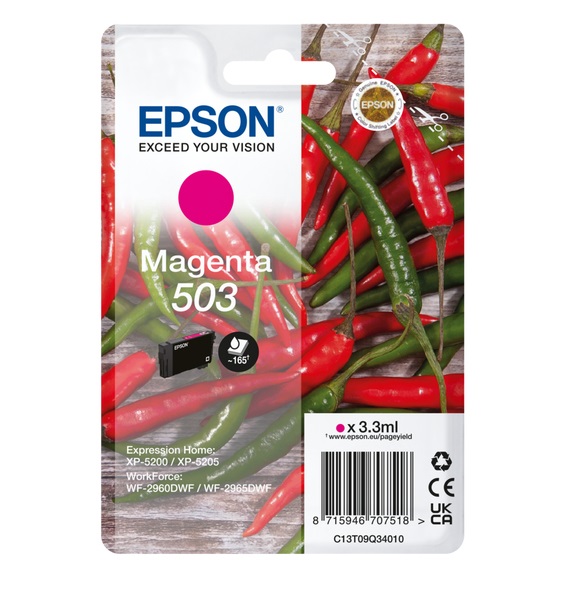 Epson Original 503 Magenta Inkjet Cartridge C13T09Q34010