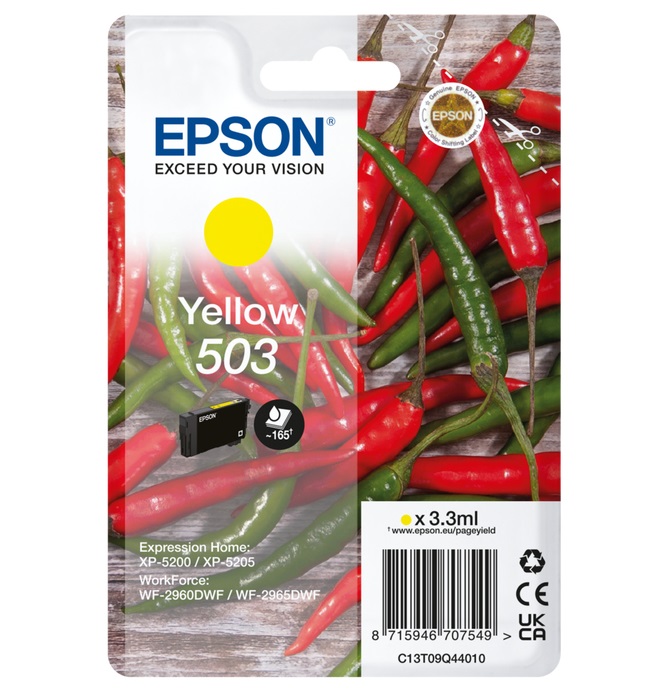 Original Epson 503 Yellow Inkjet Cartridge C13T09Q44010