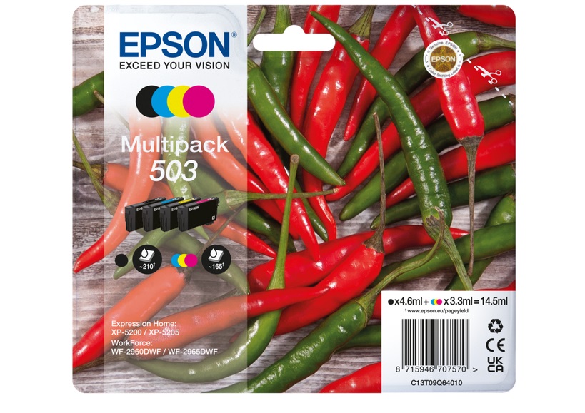 Original Epson 503 Multipack Inkjet Cartridge C13T09Q64010