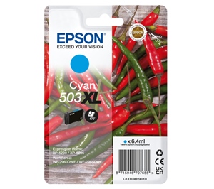 Original Epson 503XL Cyan High Capacity Inkjet Cartridge C13T09R24010