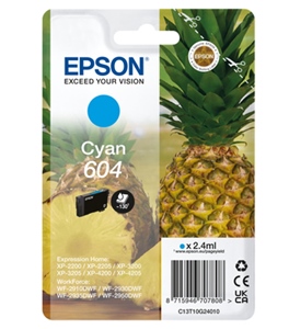 Epson Original 604 Cyan Inkjet Cartridge C13T10G24010