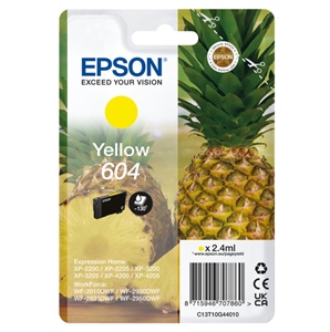 Epson Original 604 Yellow Inkjet Cartridge C13T10G44010