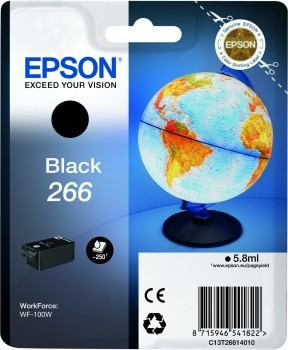 Epson Original 266 Black Ink Cartridge (C13T26614010)