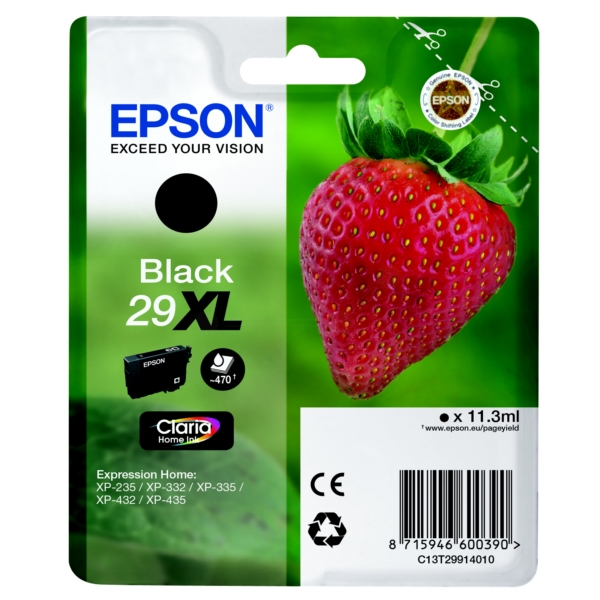 Original Epson 29XL Black High Capacity Ink Cartridge (T2991)