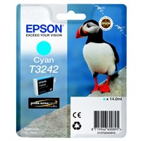 Original Epson T3242 Cyan Inkjet Cartridge - (C13T32424010)