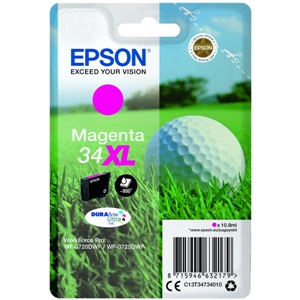 Original Epson 34XL Magenta High Capacity Inkjet Cartridge - (C13T34734010)