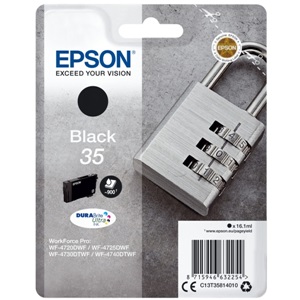 Epson Original 35 Black Inkjet Cartridge - (C13T35814010)
