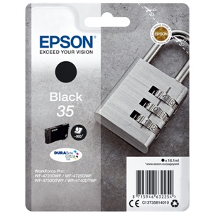 Original Epson 35 Black Inkjet Cartridge - (C13T35814010)