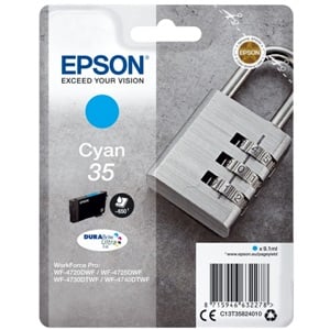 Epson Original 35 Cyan Inkjet Cartridge - (C13T35824010)