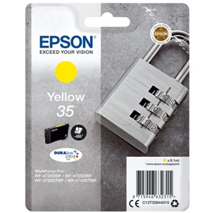 Original Epson 35 Yellow Inkjet Cartridge - (C13T35844010)