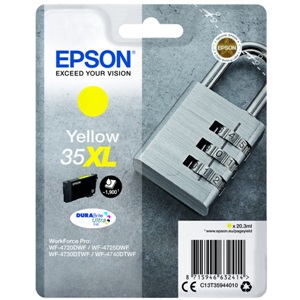 Epson Original 35XL Yellow High Capacity Inkjet Cartridge - (C13T35944010)
