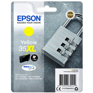 Epson Original 35XL Yellow High Capacity Inkjet Cartridge - (C13T35944010)
