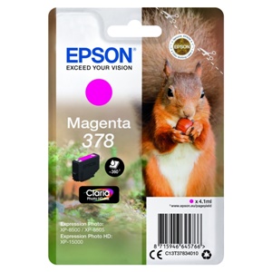 Original Epson 378 Magenta Inkjet Cartridge - (C13T37834010)