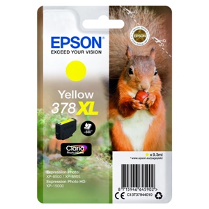 Original Epson 378XL Yellow High Capacity Inkjet Cartridge - (C13T37944010)