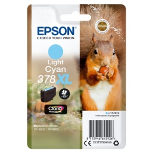 Original Epson 378XL Light Cyan High Capacity Inkjet Cartridge - (C13T37954010)