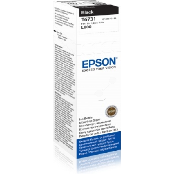 Epson Original T6731 Black Ink Bottle C13T67314A