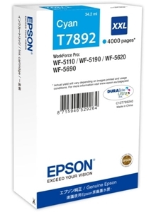 Epson Original T7892 XXL Cyan Extra High Capacity Ink Cartridge (C13T789240)

