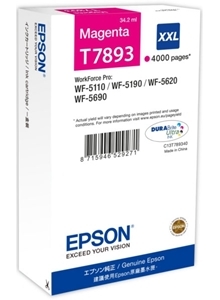 Epson Original T7893 XXL Magenta Extra High Capacity Ink Cartridge (C13T789340)
