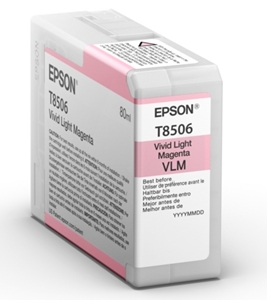 Original Epson T8506 Light Magenta Inkjet Cartridge - (C13T850600)