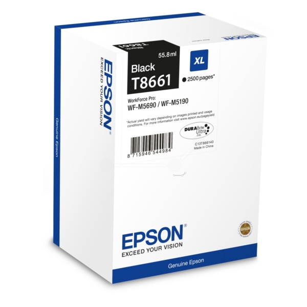 Original Epson T8661 Black Ink Cartridge
