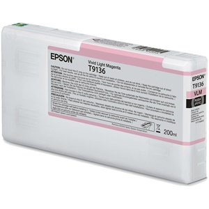 Original Epson T9136 Light Magenta Inkjet Cartridge - (C13T913600)