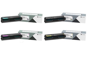 Original Lexmark C332H 4 Colour High Capacity Toner Cartridge Multipack - (C332HK0/C0/M0/Y0)