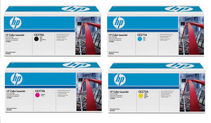 HP Original (CE270A-CE271A-CE273A-CE272A) Quad Pack, Black/Cyan/Magenta/Yellow
