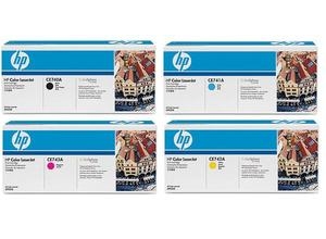 HP Original (CE740A-CE741A-CE742A-CE743A) Quad Pack, Black/Cyan/Magenta/Yellow

