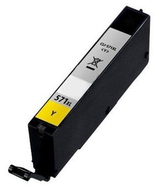 Original Canon CLI-571YXL High Capacity Yellow Ink Cartridge (0334C001)