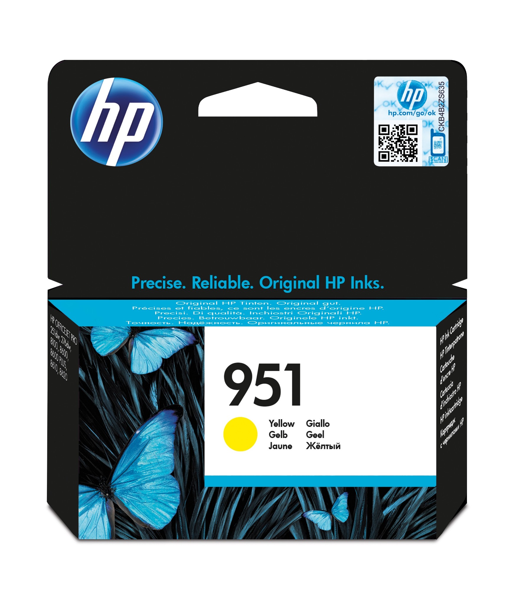 Original HP 951 Yellow Ink Cartridge CN052AE