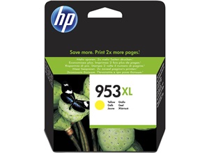 Original HP 953XL Yellow High Capacity Inkjet Cartridge - (F6U18AE)