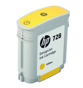 Original HP 728 Yellow Inkjet Cartridge - (F9J61A)