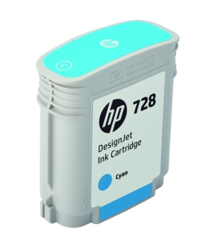 Original HP 728 Cyan Inkjet Cartridge - (F9J63A)