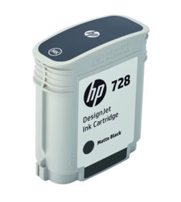 Original HP 728 Matt Black Inkjet Cartridge - (F9J64A)