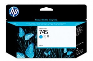 Original HP 745 Cyan Inkjet Cartridge - (F9J97A)