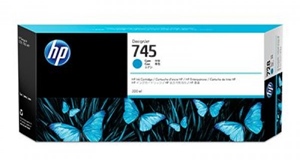 HP Original 745 Cyan High Capacity Inkjet Cartridge - (F9K03A)