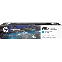 HP Original 981X Cyan High Capacity Inkjet Cartridge - (L0R09A)