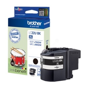 Original Brother LC22UBK Black Inkjet Cartridge - (LC-22UBK)