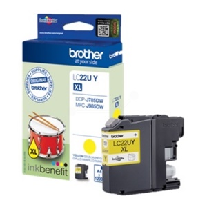 Original Brother LC22UY Yellow Inkjet Cartridge - (LC-22UY)