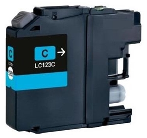 Brother Compatible LC123C Cyan Ink Cartridge