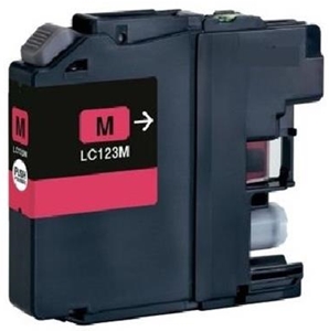 Brother Compatible LC123M Magenta Ink Cartridge