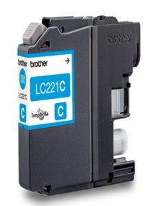 Original Brother LC221C Cyan Inkjet Cartridge - (LC-221C)