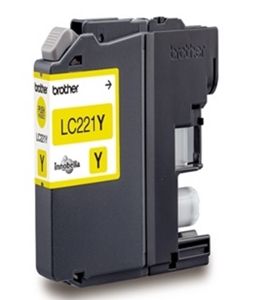 Original Brother LC221Y Yellow Inkjet Cartridge - (LC-221Y)